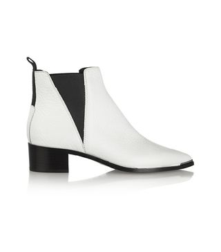 Acne Studios + Jensen Textured-Leather Ankle Boots