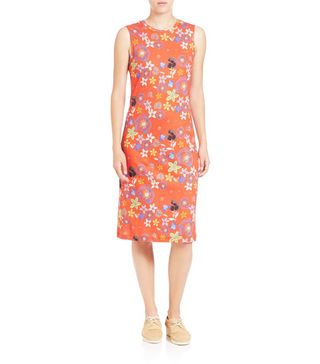 Suno + Floral Midi Dress