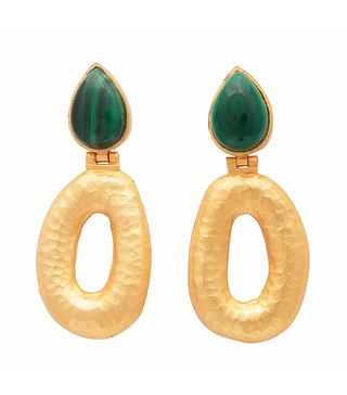 Carousel Jewels + Malachite Earrings