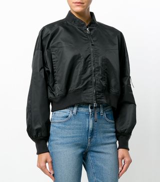 T by Alexander Wang + Cropped Bomber Jacket