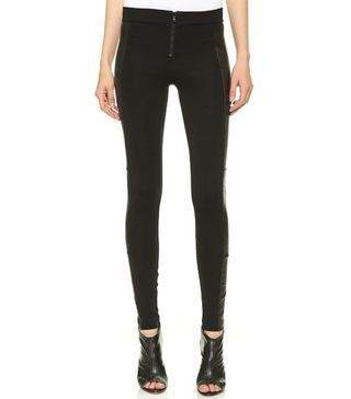 Alice and Olivia + Front-Zip Leggings