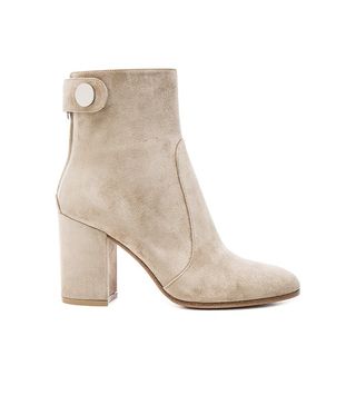 Gianvito Rossi + Suede Chunky Heel Boots