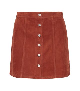 Theory + Benna Suede Mini Skirt