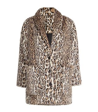 The Kooples + Leopard Print Faux Fur Jacket