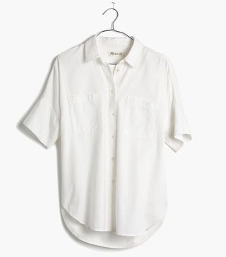 Madewell + White Cotton Courrier Shirt