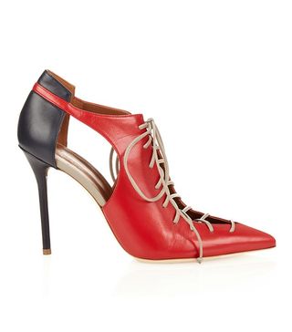 Malone Souliers + Montana Tri-Colour Leather Pumps