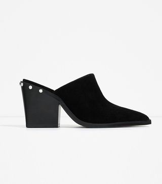 Zara + High Heel Slingback Shoes