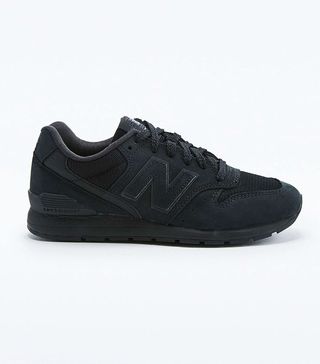 New Balance + 996 Black Suede Trainers