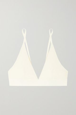 Baserange + Ribbed Soft-Cup Triangle Bra