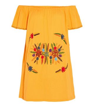 Sensi Studio + Off-the-Shoulder Embroidered Cotton Mini Dress