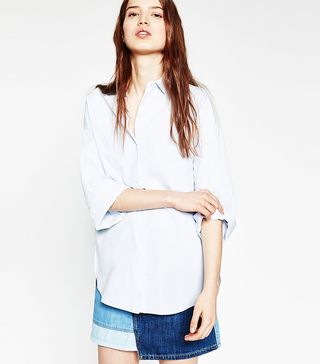 Zara + Oversized Poplin Shirt