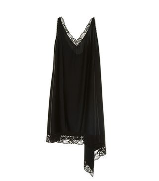 Vetements + Lace-Trimmed Drape Panel Dress