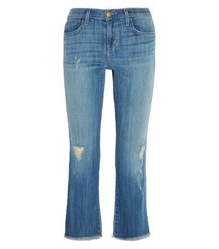 Current/Elliott + The Kick Cropped Flared Jeans