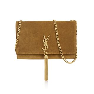 Saint Laurent + Monogramme Medium Suede Bag