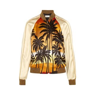 Saint Laurent + Printed Bomber Jacket