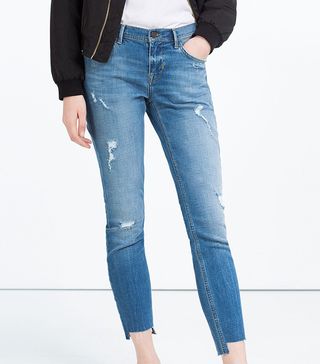 Zara + Mid-Rise Skinny Jeans