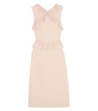 Simone Rocha + Ruffle-Trimmed Stretch-Crepe Dress