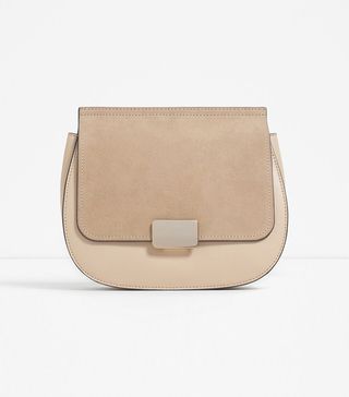 Zara + Contrast Material Cross-Body Bag