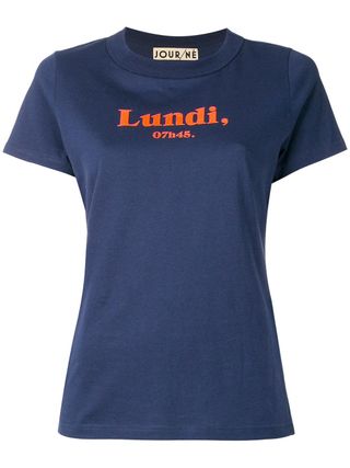 Jour/ne + Lundi Slogan T-shirt