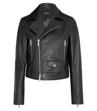 DKNY + Leather Biker Jacket