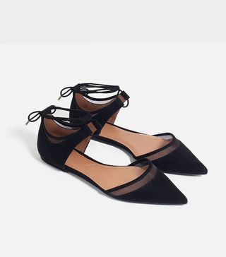 Zara + Mesh D'Orsay Shoes