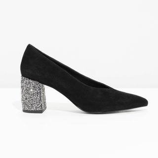 
Other Stories + Rhinestone Suede Pump