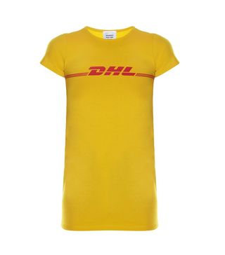 Vetements + DHL-Print Cotton-Blend T-Shirt