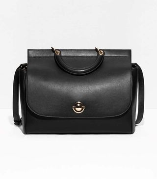 & Other Stories + Lock Clasp Leather Bag