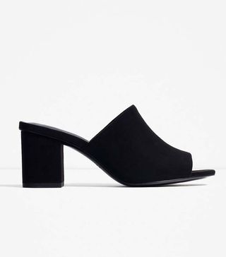 Zara + High-Heel Backless Sandals