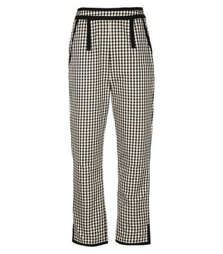 Isa Arfen + Gingham Cropped Trousers