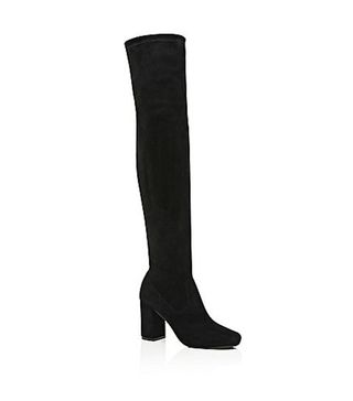 River Island + Faux Suede Over the Knee Boots