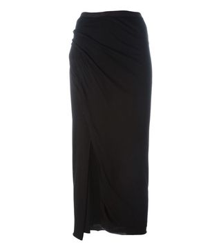 Rick Owens Lilies + Side Slit Jersey Skirt