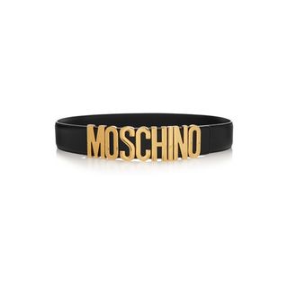 Moschino + Embellished Leather Belt
