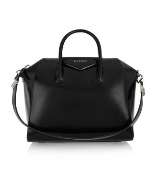 Givenchy + Medium Antigona Bag In Black Leather