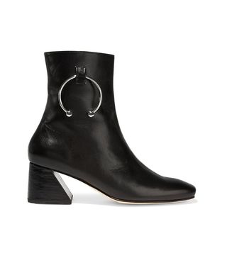 Dorateymur + Nizip Embellished Leather Ankle Boots