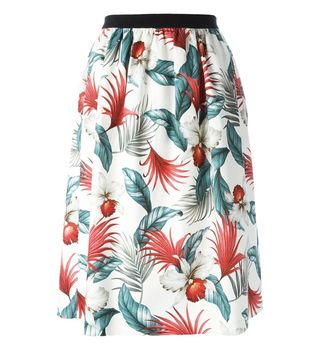 Antonio Marras + Hawaiian Print Floral Skirt