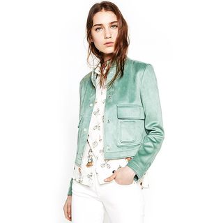 Zara + Suede Effect Jacket