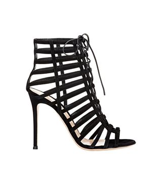 Gianvito Rossi + Caged Lace-Up Sandals