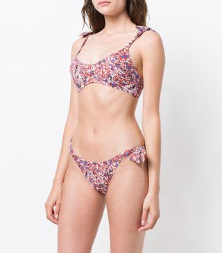 Emmanuela Swimwear + Lulu Print Bow Tie Bikini