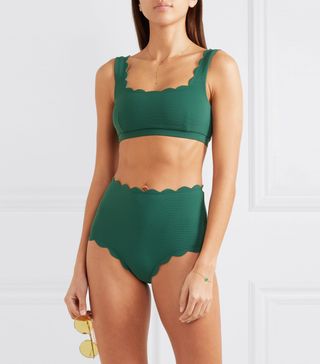 Marysia + Palm Springs Scalloped Bikini Top