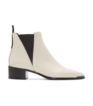 Acne Studios + White Jensen Smooth Ankle Boots