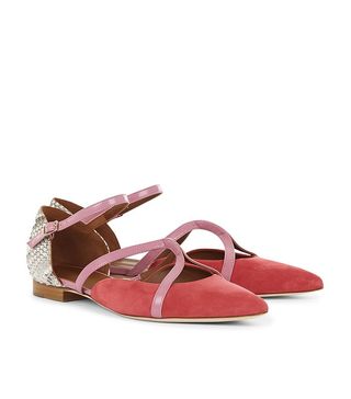 Malone Souliers + Strawberry Suede Veronica Flats