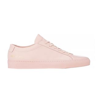 Common Projects + Achilles Pink Leather Trainers