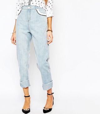 Suncoo + Loose Denim Jeans With Pocket Detail