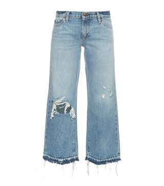 Simon Miller + Yerma Distressed Cropped Jeans