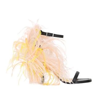 Emilio Pucci + Feather Embellished Sandals