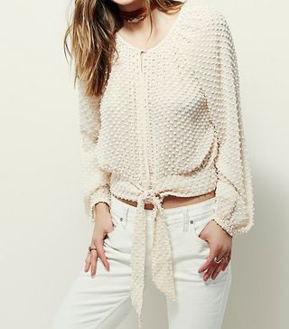 Free People + Stay Together Dot Blouse