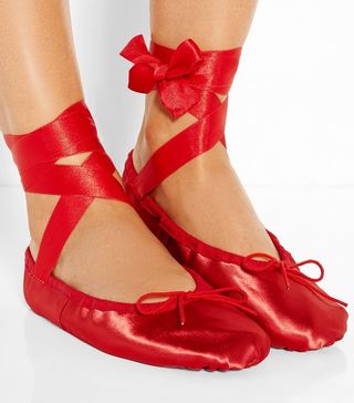Ballet Beautiful + Satin Ballet Slippers