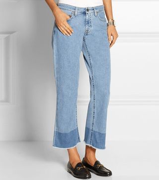Victoria, Victoria Beckham + Cropped Mid-Rise Flared Jeans