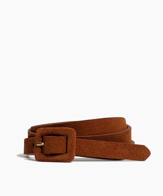 Madewell + Suede Covered Buckle Belt